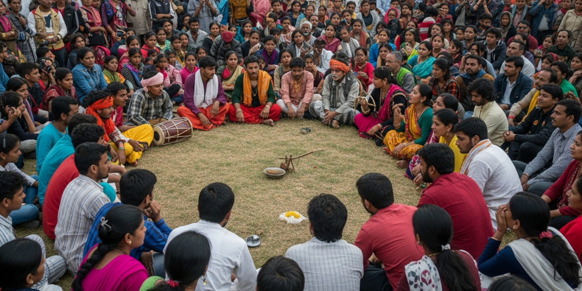 Badal Sircar Third Theatre outdoor performance India