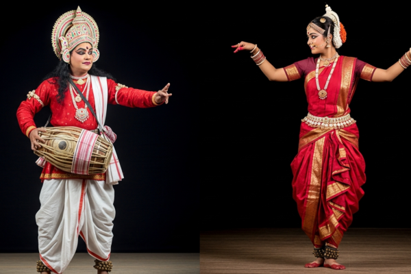 Tamasha folk theater performance from Maharashtra