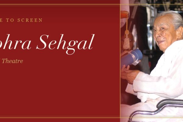 Portrait of Zohra Sehgal, a grand dame of Indian theatre and dance.