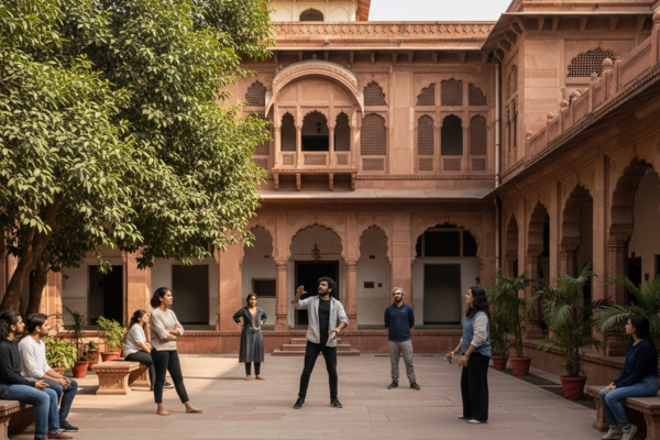 The National School of Drama campus in New Delhi.
